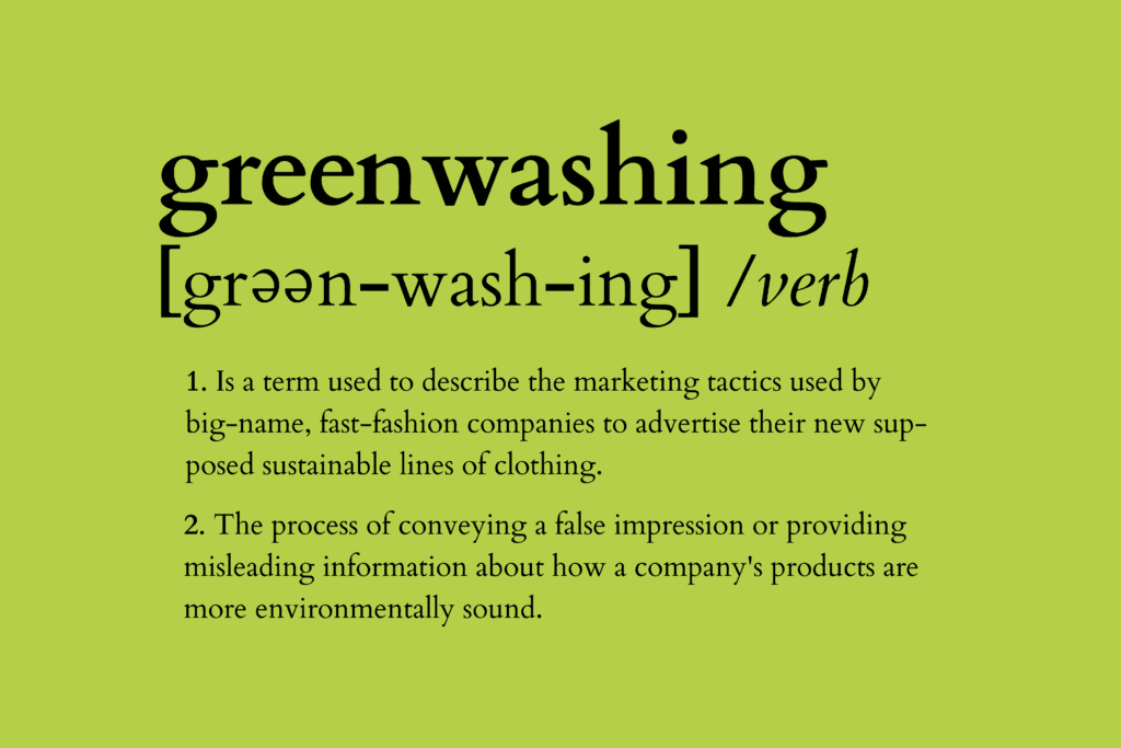 Greenwashing definition, term used to describe deceit in marketing