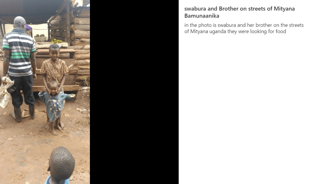 Kimbowa Ivan, photo in Uganda, orphaned children looking for food, oh good Lord help us help them
