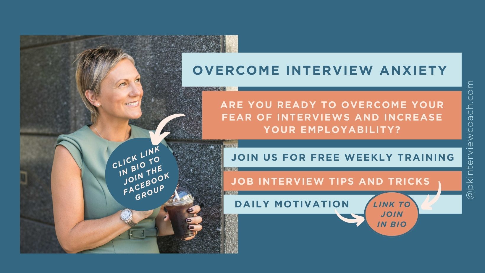 Patricia Kenneally, PK Interview Coach, Trisha overcome anxiety