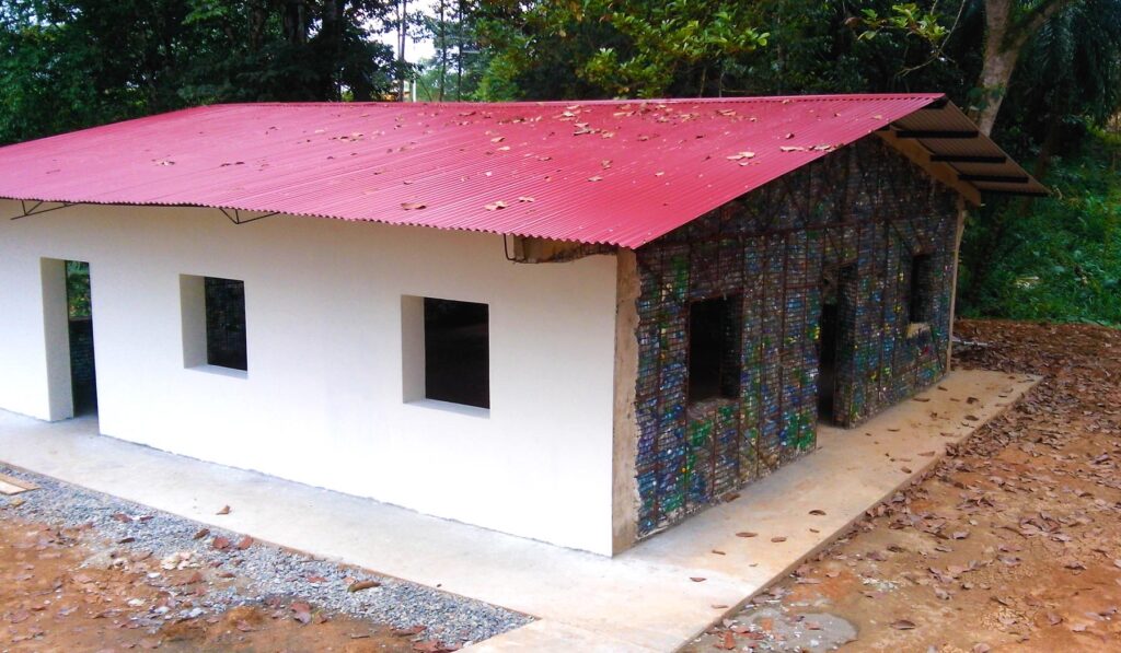 Image from the Plastic Bottle Village in Panama
